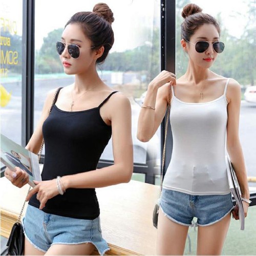 áo cotton hai dây thoáng mát cho nữ