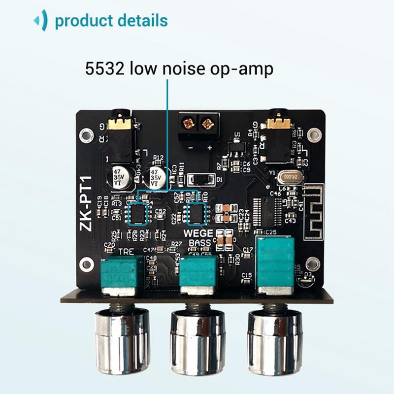 Bảng Mạch Giải Mã Bluetooth 5.0 Tiếng Ồn Cao Và Thấp ZK-PT1