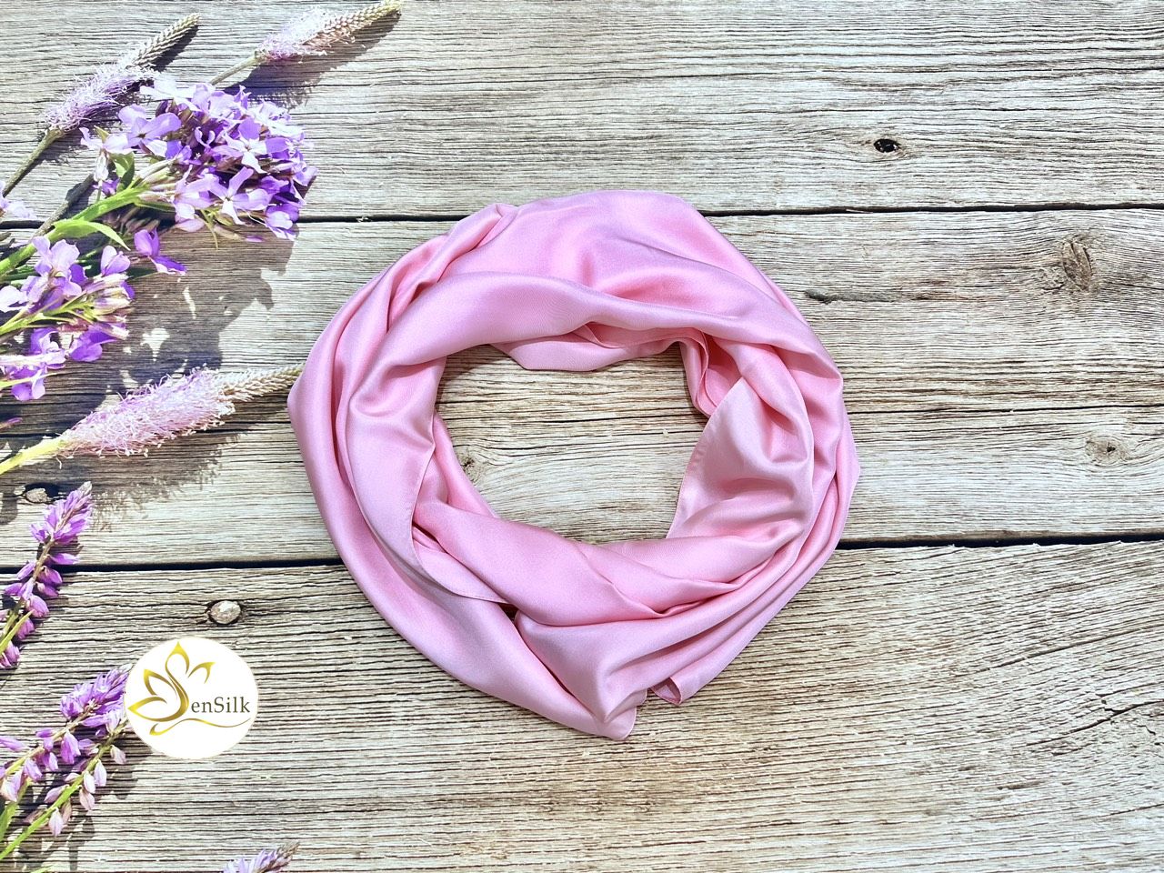 Silk Scarf 100% High Quality Natural Silk - Khăn Lụa Cao Cấp Sen Silk 180x55cm