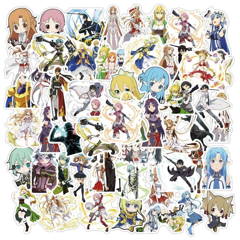 Sticker dán cao cấp New Anime Sword Art Online Cực COOL ms#208