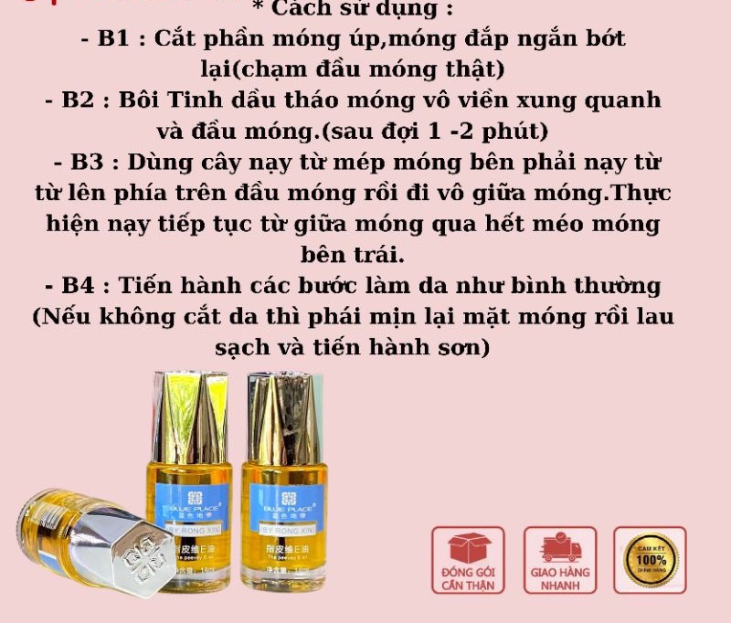 Dầu Tháo Móng Úp, Tinh Dầu Tháo Móng Đắp Bột,Đắp Gel,Móng Úp Gel ,Úp Keo Siêu Nhanh