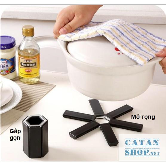 Đế lót nồi cách nhiệt gấp gọn, đế bằng nhựa chống nóng chống trơn trượt, sản phẩm tiện dụng cho bếp nhà bạn GD227-DeLNGG