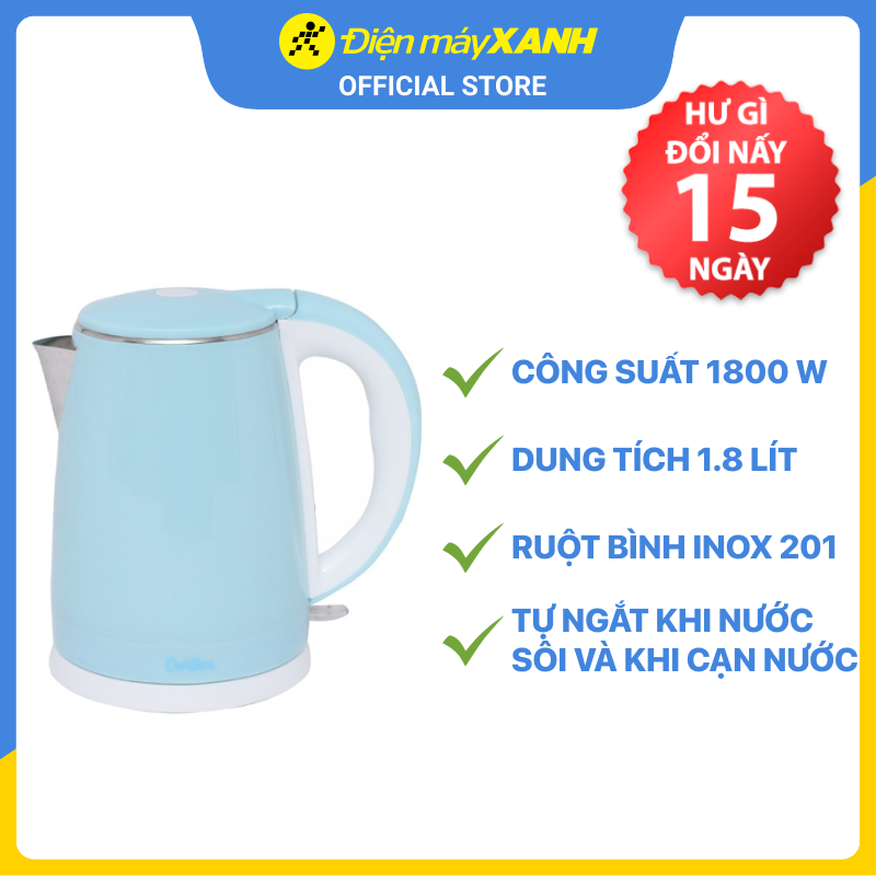 Bình siêu tốc Delites 1.8 lít ST18DB01 - Hàng chính hãng