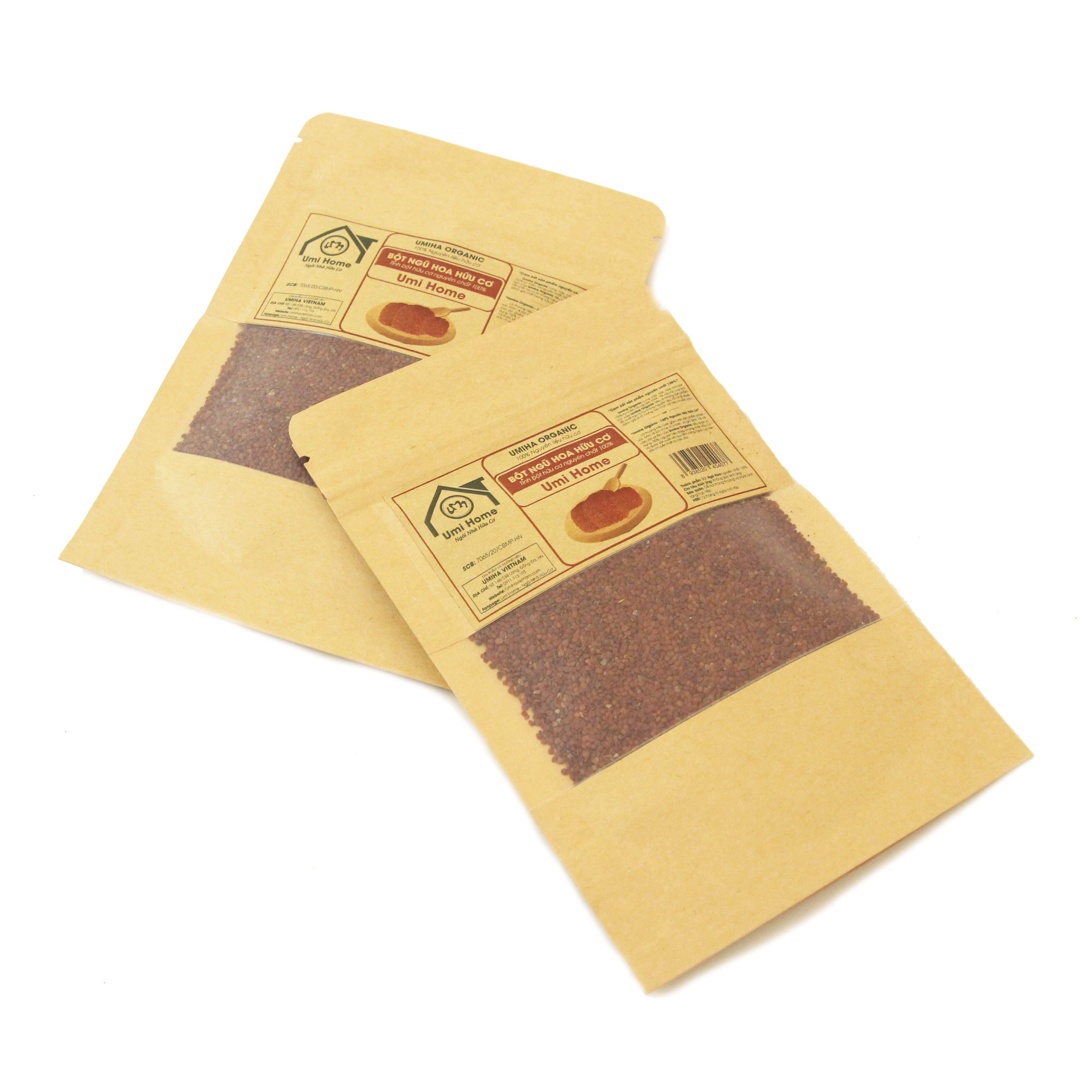 Hạt Ngũ Hoa hữu cơ UMIHOME 40G nguyên chất, đắp mặt nạ dưỡng trắng da ngăn ngừa mụn thâm nám hiệu quả tại nhà
