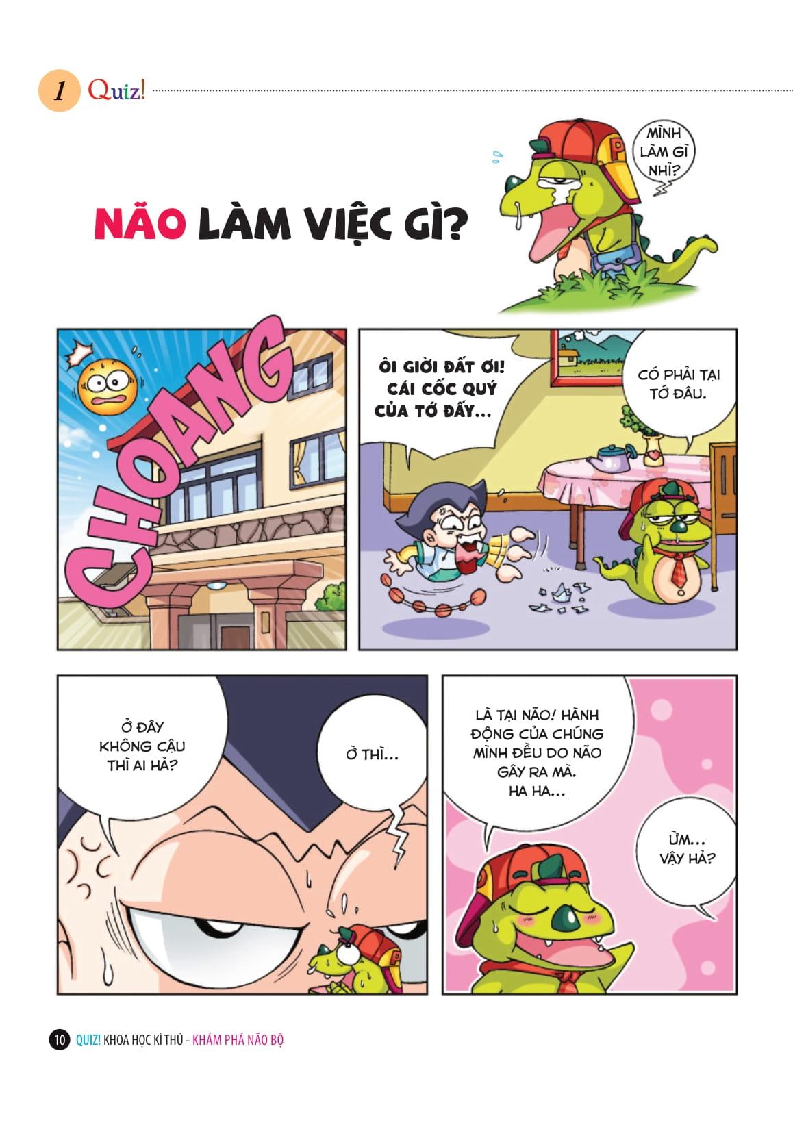 Sách - Quiz! Khoa Học Kì Thú - Khám Phá Não Bộ