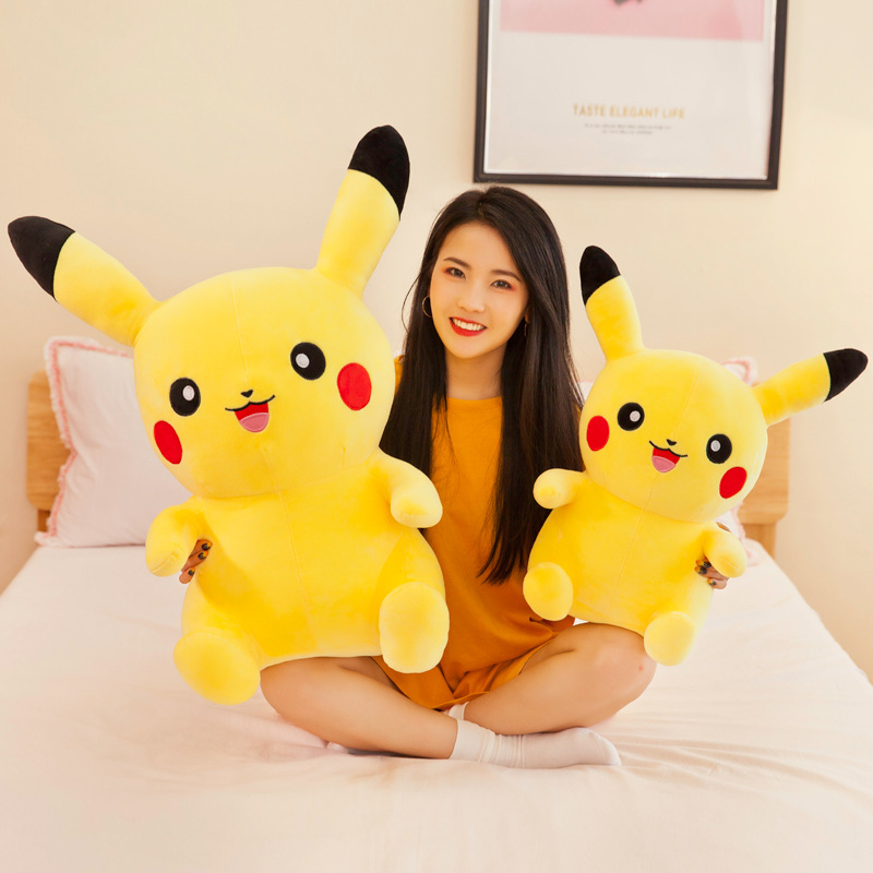 Gấu bông Pikachu ngồi vui vẻ siêu mềm siêu cute cho bé yêu (20cm---&gt;40cm) hàng việt nam cao cấp, an toàn cho trẻ nhỏ