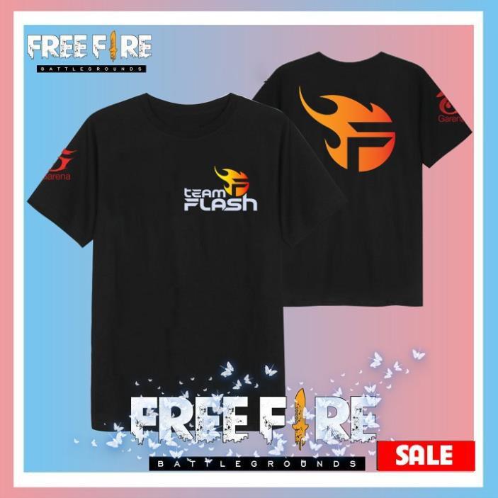 Áo thun FREE FIRE in hình TEAM FLASH cực đẹp