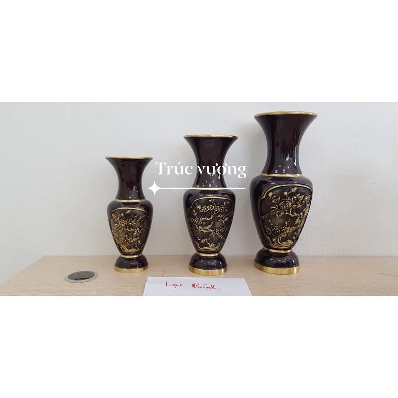Lọ hoa bằng đồng nguyên chất ,lục bình ,Lộc bình bằng đồng nguyên chất cao 30,35,40.