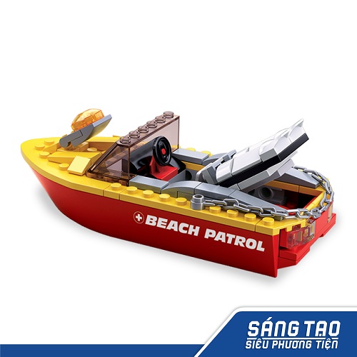 Đồ chơi lắp ráp đội cứu hộ bãi biển TINITOY YY686852
