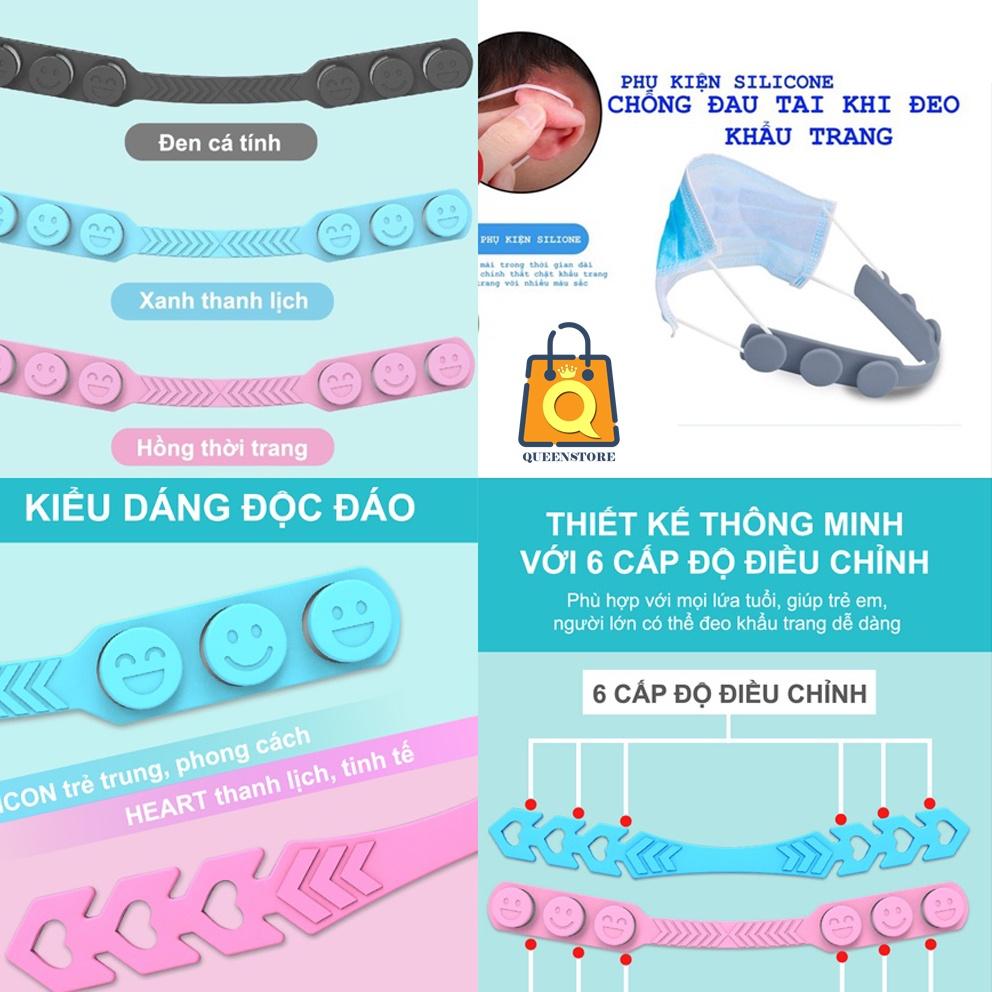 Dây Quai Đeo Khẩu Trang Chống Đau Tai Cao Cấp Hàng Hiệu Việt Nam Chất Lượng Cao Đẹp An Toàn - QueenStore