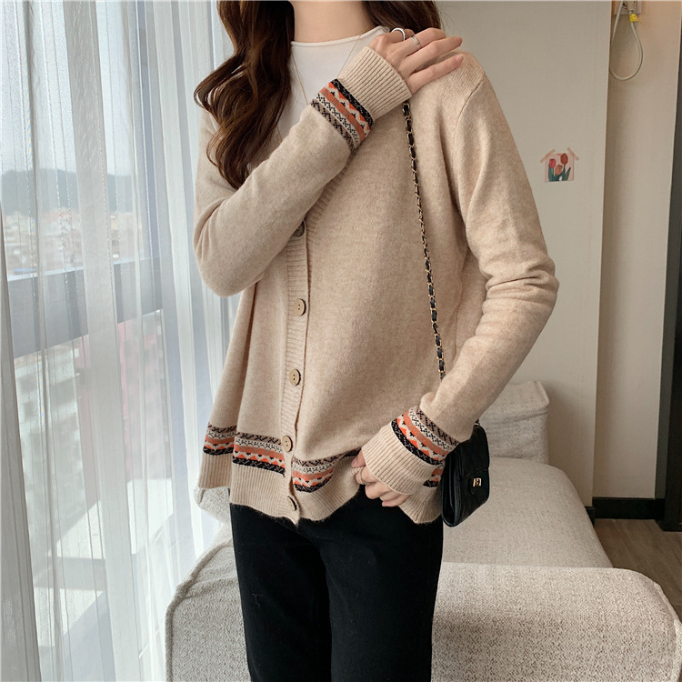 Áo khoác len cardigan nữ dáng ngắn, áo len nữ cổ V phong cách hàn quốc HB36