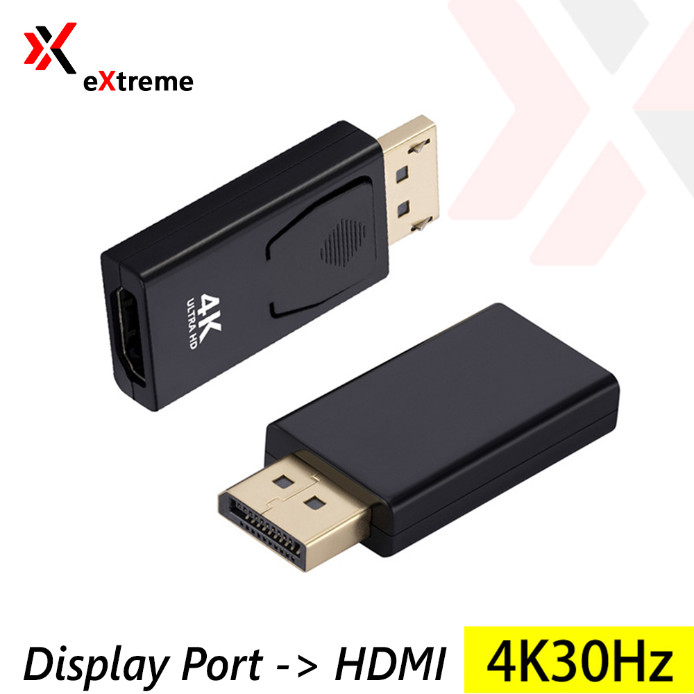 Bộ Chuyển Đổi eXtreme HL9101 DisplayPort DP To HDMI 4K Cho Màn Hình Máy Chiếu Laptop PC TV PS5 - Hàng chính hãng