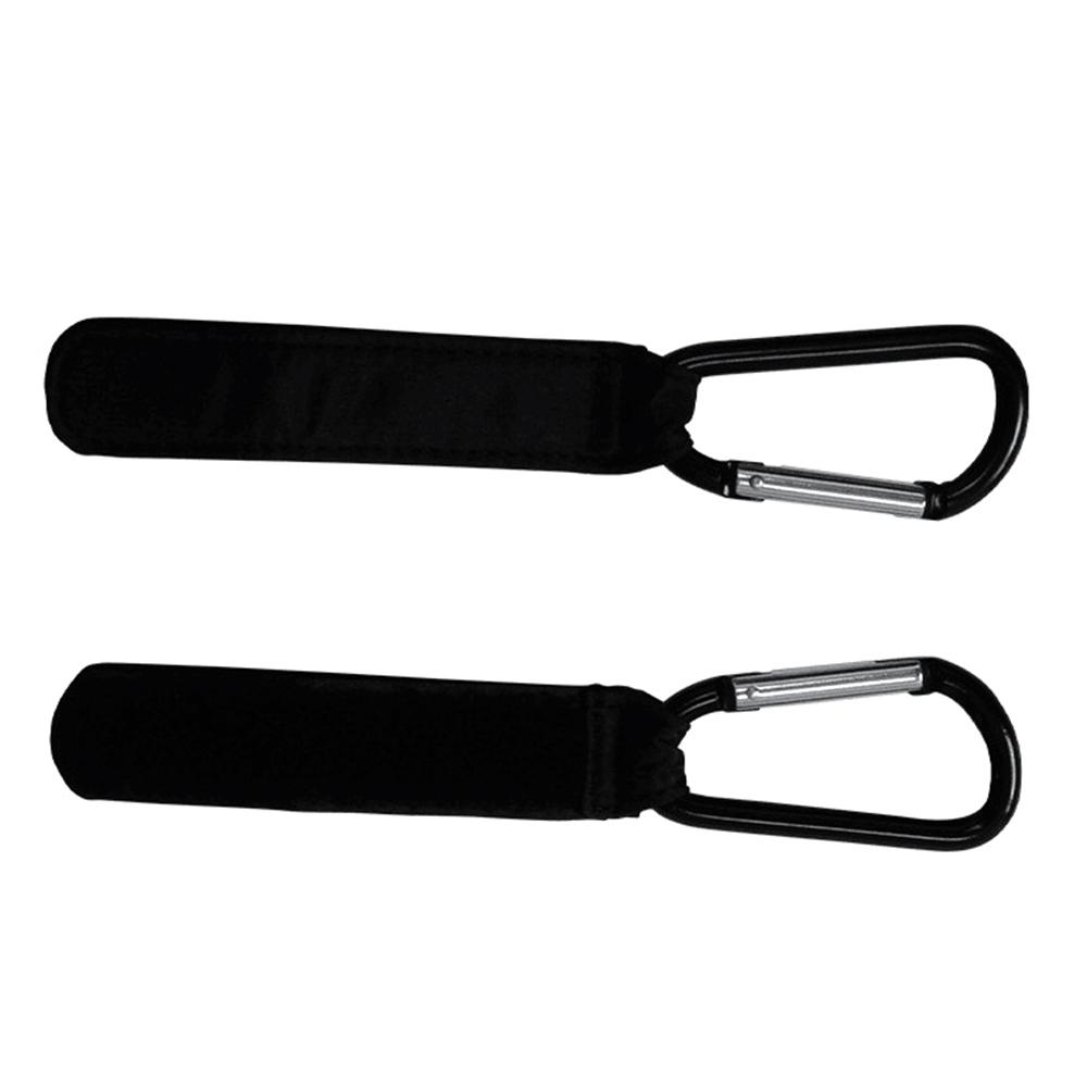 Bộ 2 cái móc xe đẩy thiết kế bền chắc, bằng nhôm, dây đeo chống trượt