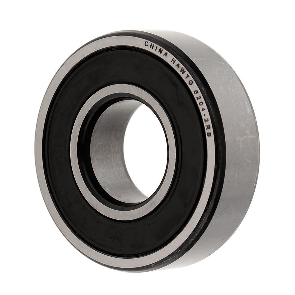 Deep Groove Ball Bearing Silver Black Metal Keyless Drill Chuck Tool Miniature Bearings, Double Rubber Sealed and Pre-Lubricated