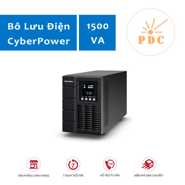 Bộ lưu điện UPS online CyberPower OLS1500E - 1500VA/1350W - Hàng Chính Hãng