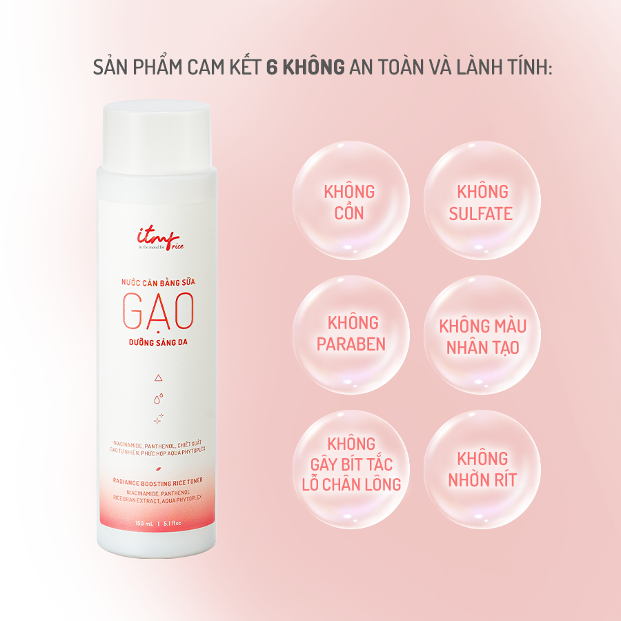 Nước Cân Bằng Sữa Gạo Dưỡng Sáng Da 150mL