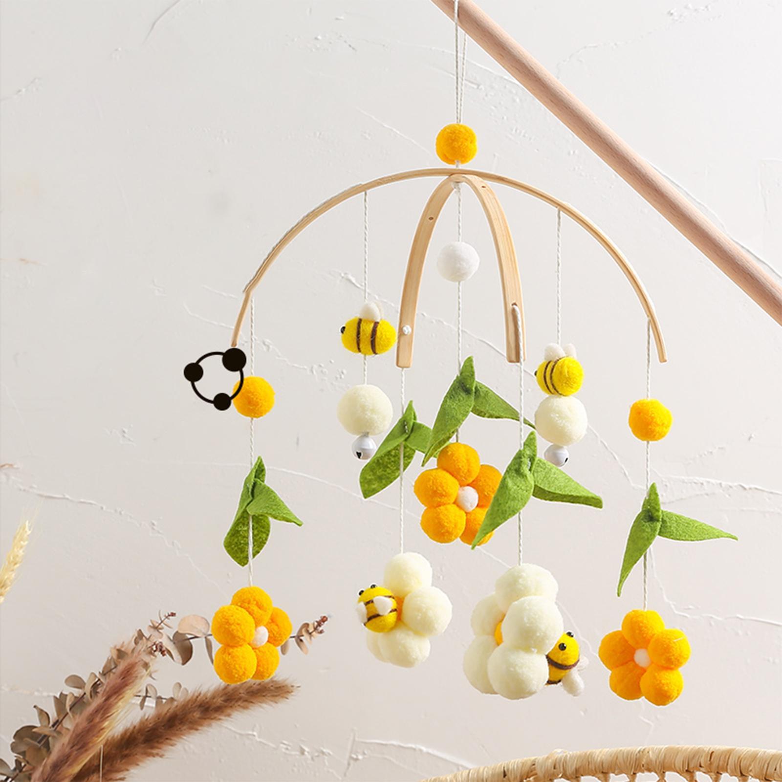 Musical Crib Mobile Bed Toy Rattle Activity Toy for Stroller Pram Gifts