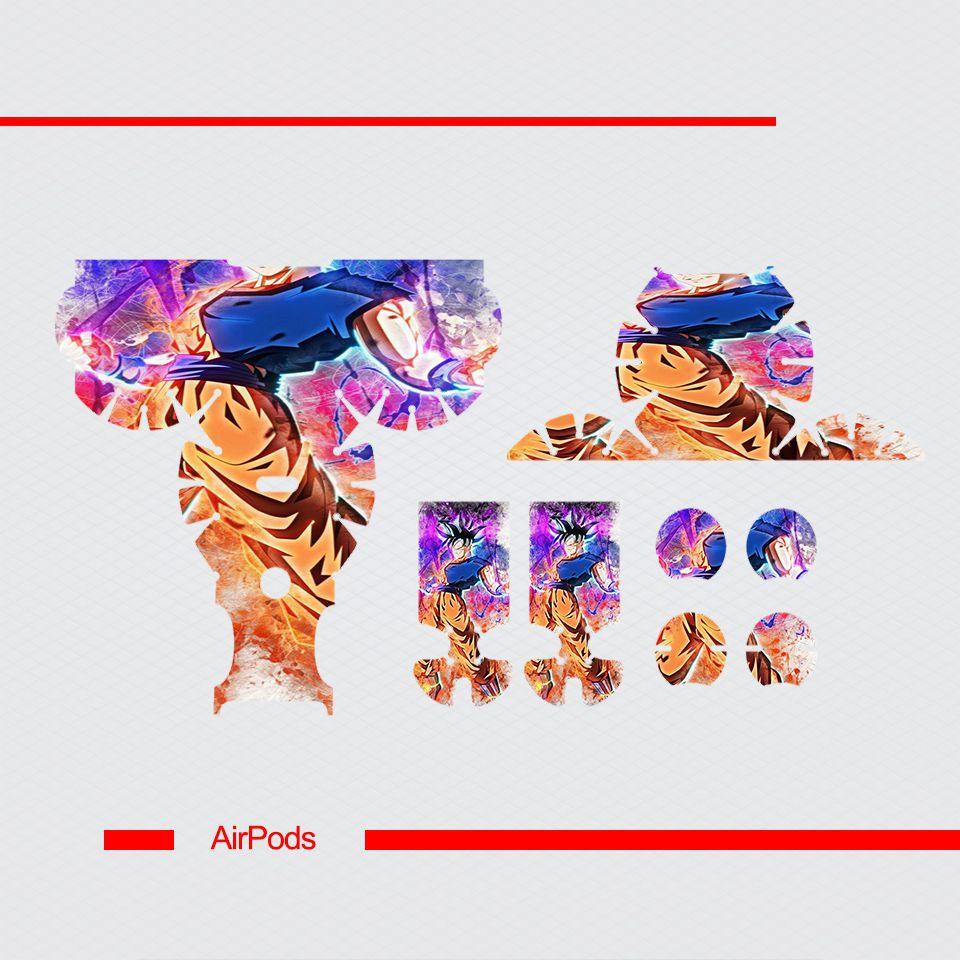 Miếng dán skin cho AirPods in hình Dragon Ball - Goku Ultra Instinct 2 - 7vnr85