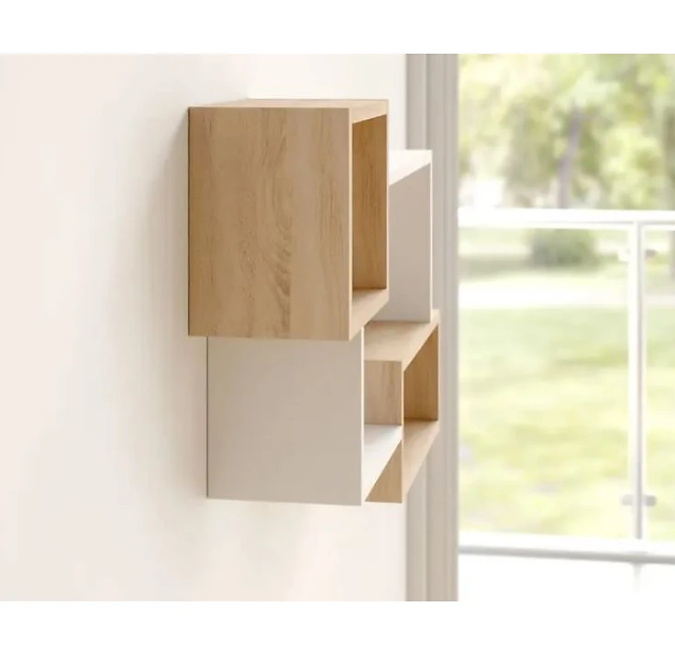 Kệ Sách Treo Tường Hình Chữ Nhật Lớn Tundo CTKT171 KT 80 x 95cm x 20cm