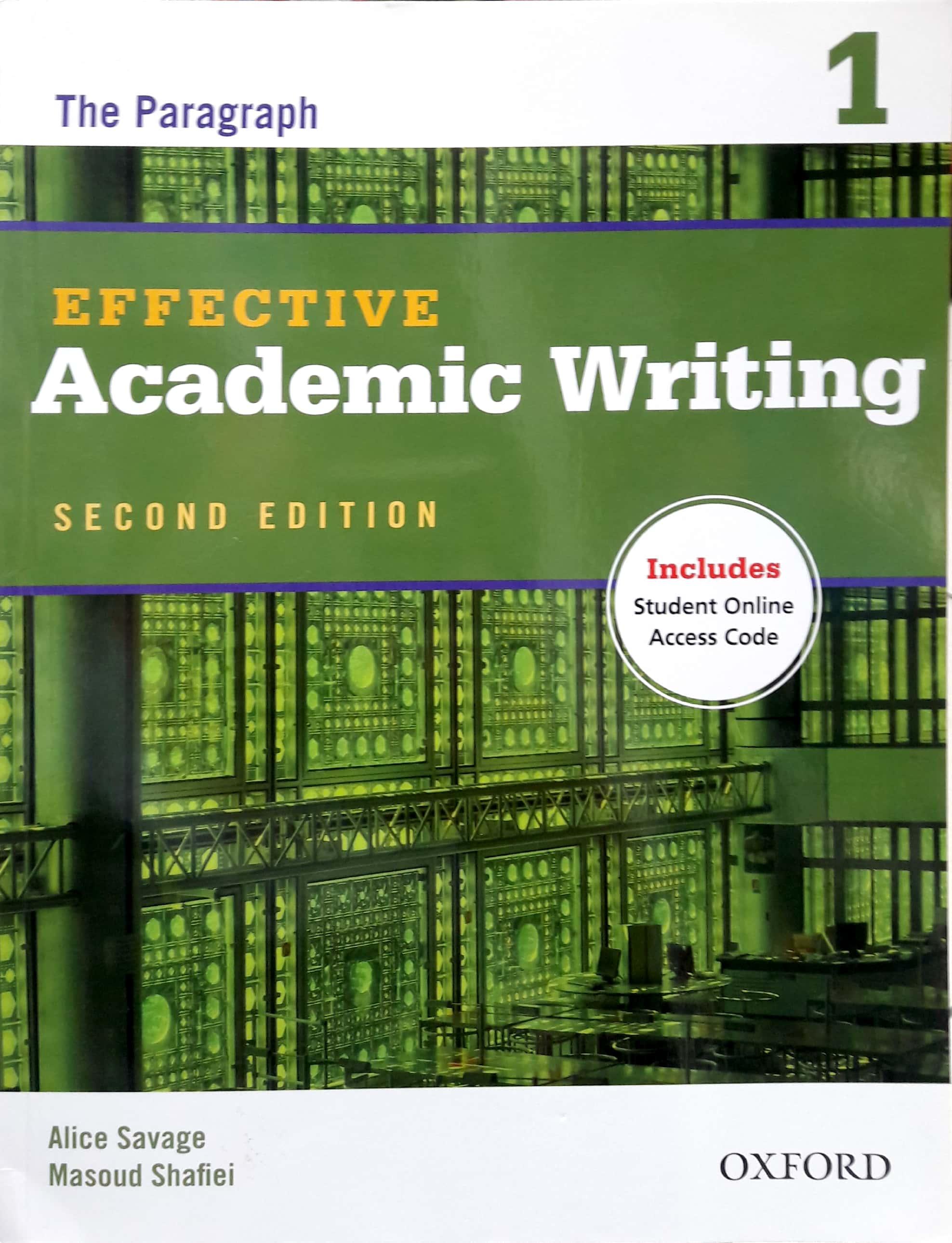 Effective Academic Writing 1 Student Book With Access To Oxford Learn 2Ed