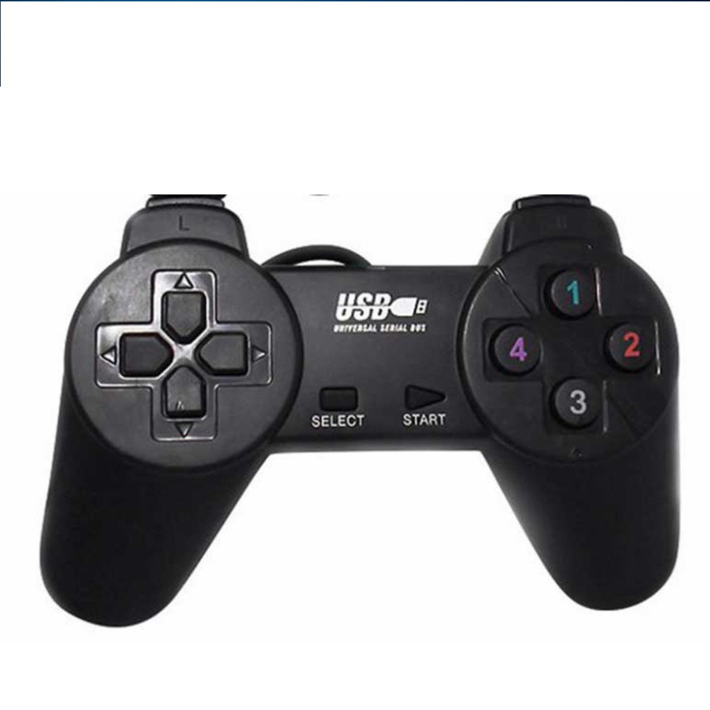Tay cầm chơi game đơn giản kiểu Playstation 1 giá rẻ gắn cổng USB trên PC - miếng lót chuột