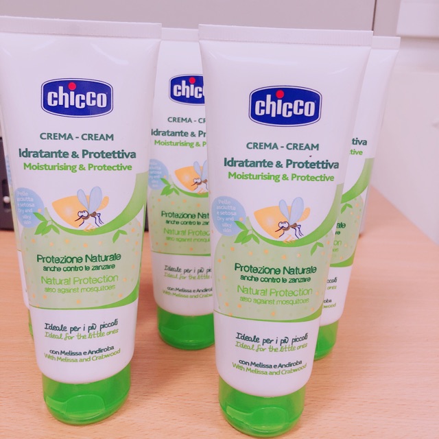 Kem chống muỗi Chicco 100ml, mùi hương tự nhiên và dễ chịu, thích hợp cho cả gia đình ( Tặng 1 gắp mắt dứa )