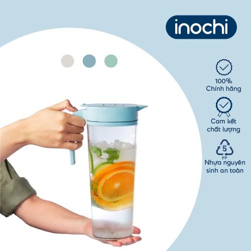 Bình nước cao cấp Inochi - Biwa 1.6L màu Trắng/Xanh