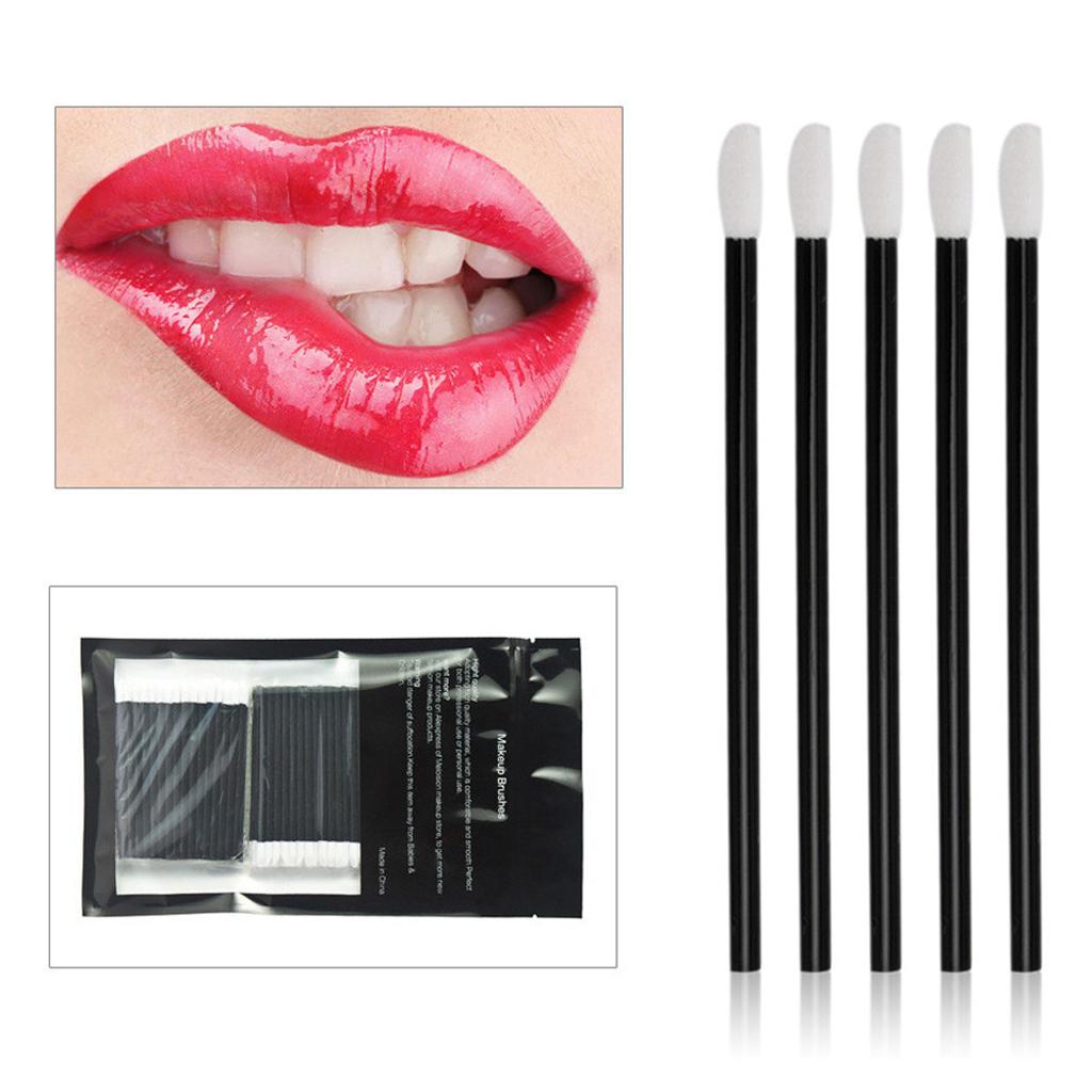 Disposable Applicator for Make Up Wands Mascara for Lips Eyeliner - Pink, as