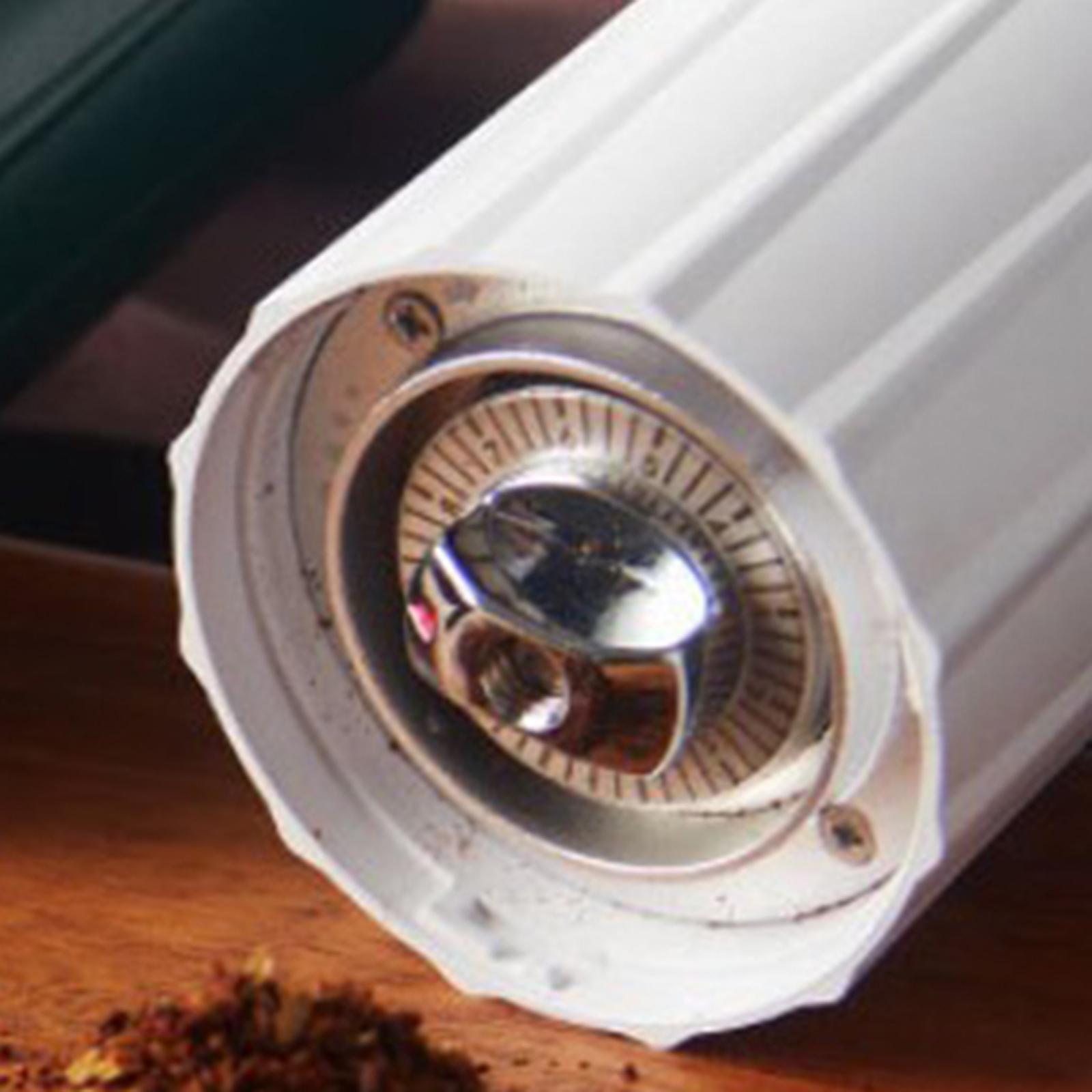 Mini Manual Coffee Bean Hand Grinder Machine Stainless Steel Burr White