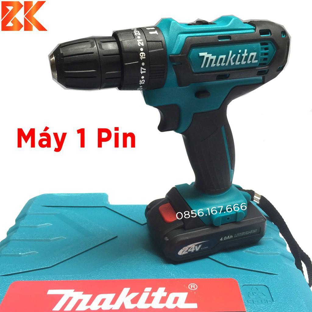 Máy Khoan Pin MAKITA 24V – 2 chức năng – Pin chuẩn 5 CELL 4.0Ah - Máy Bắt Vít MAKITA 24V - 100% Lõi đồng