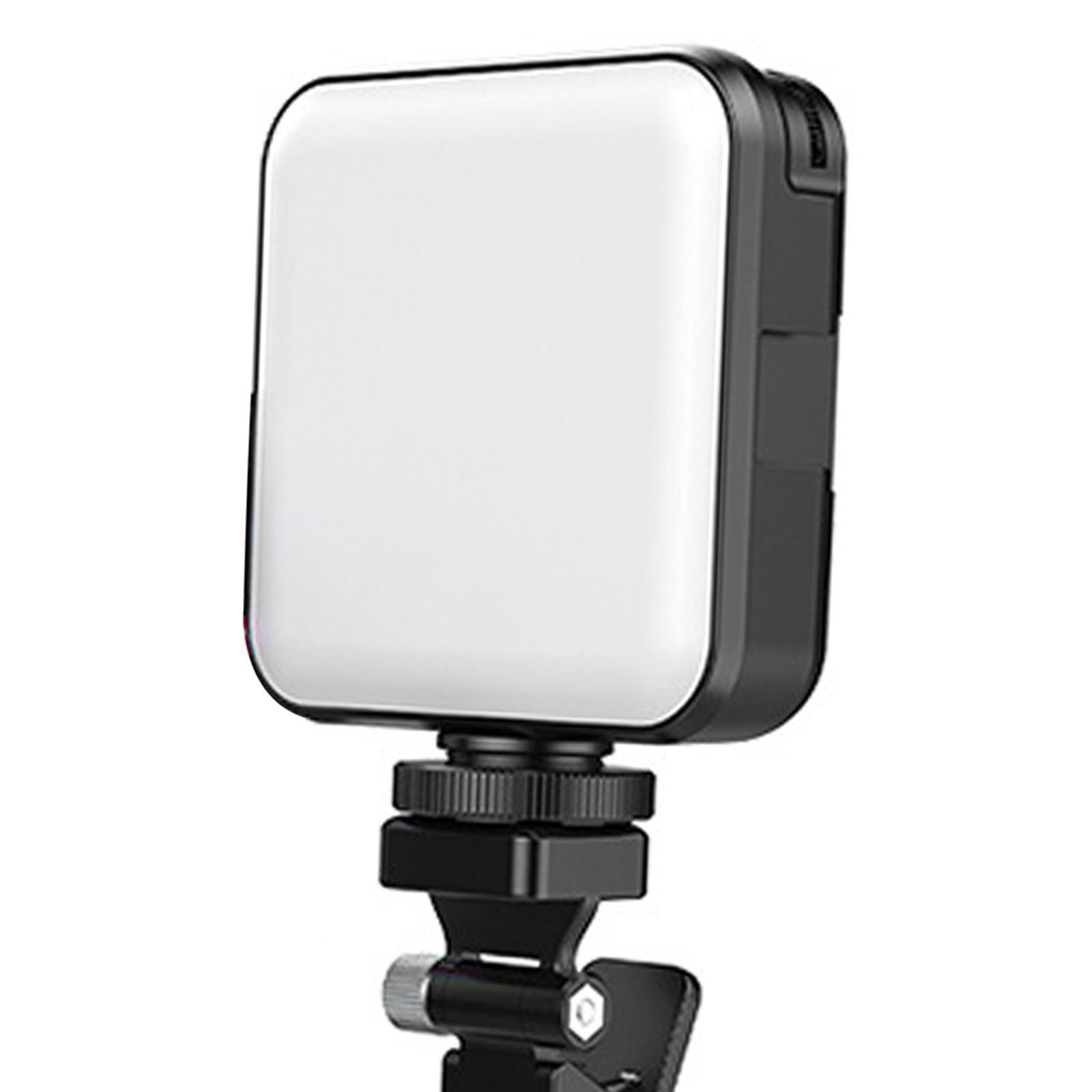 RGB LED Fill Light Rechargeable LED Camera Lights for Vlog Tabletop Phone