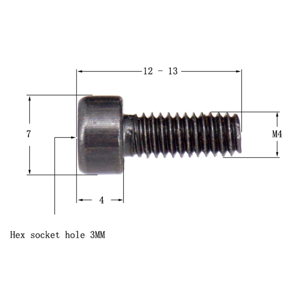 6 Miếng đàn Guitar điện Khóa Dây Nut Kẹp Lục Giác ốc Vít M4