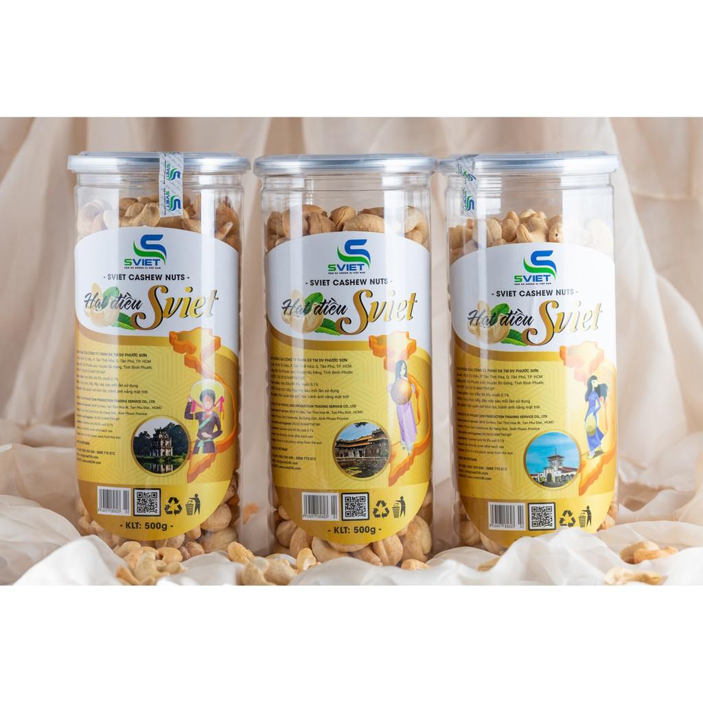 500g Hạt điều Rang muối nhân trắng đạt chuẩn xuất khẩu 2020, SVIET sản xuất tại Bình Phước