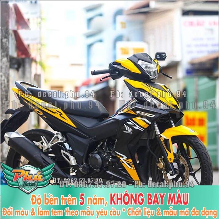 Tem rời Winner RS 150 vàng đen  -1