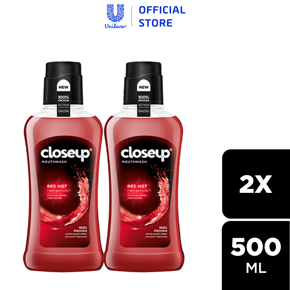 Combo 2 nước súc miệng CloseUp Red Hot (500mlx2)
