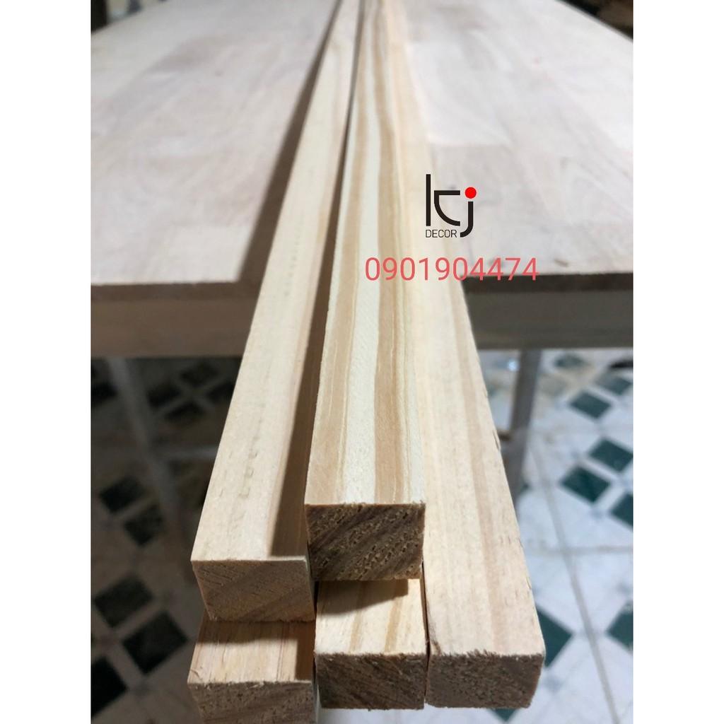 - THANH GỖ THÔNG DÀI 80x3x2CM LÁNG MỊN 4 MẶT