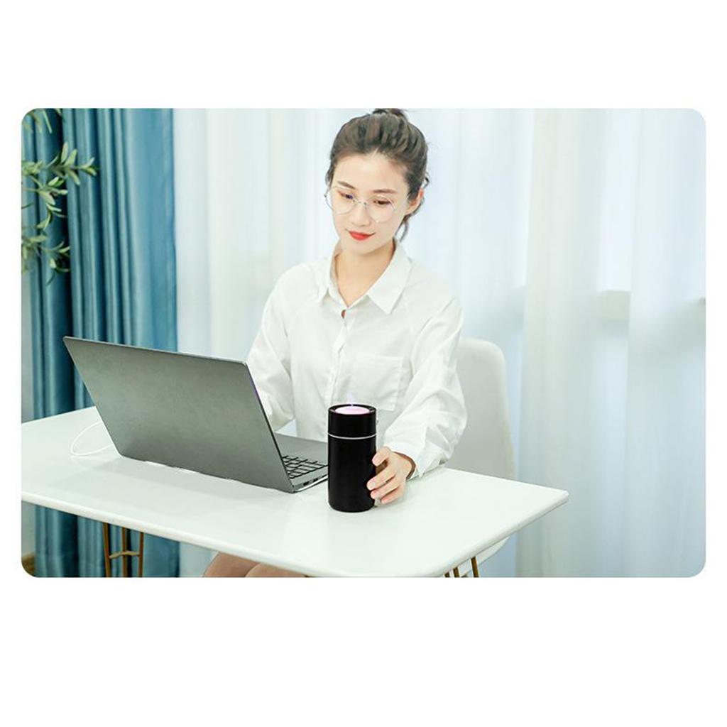 Humidifiers,320ml Ultrasonic Whisper-Quiet Humidifiers for Bedroom with 7 Color LED Display Sleep Timing Mode for Home Baby