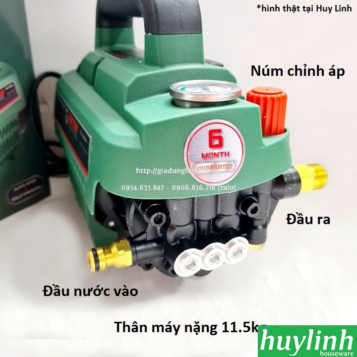 [Chống giật] Máy xịt rửa xe có chỉnh áp Dekton CWR2801 - Công suất 2800W - Hàng chính hãng