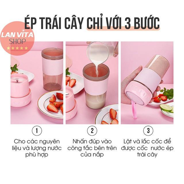 Máy Xay Sinh Tố Cầm Tay Portable Juicer Nhỏ Gọn Công Suất Lớn Dễ Dàng Mang Theo