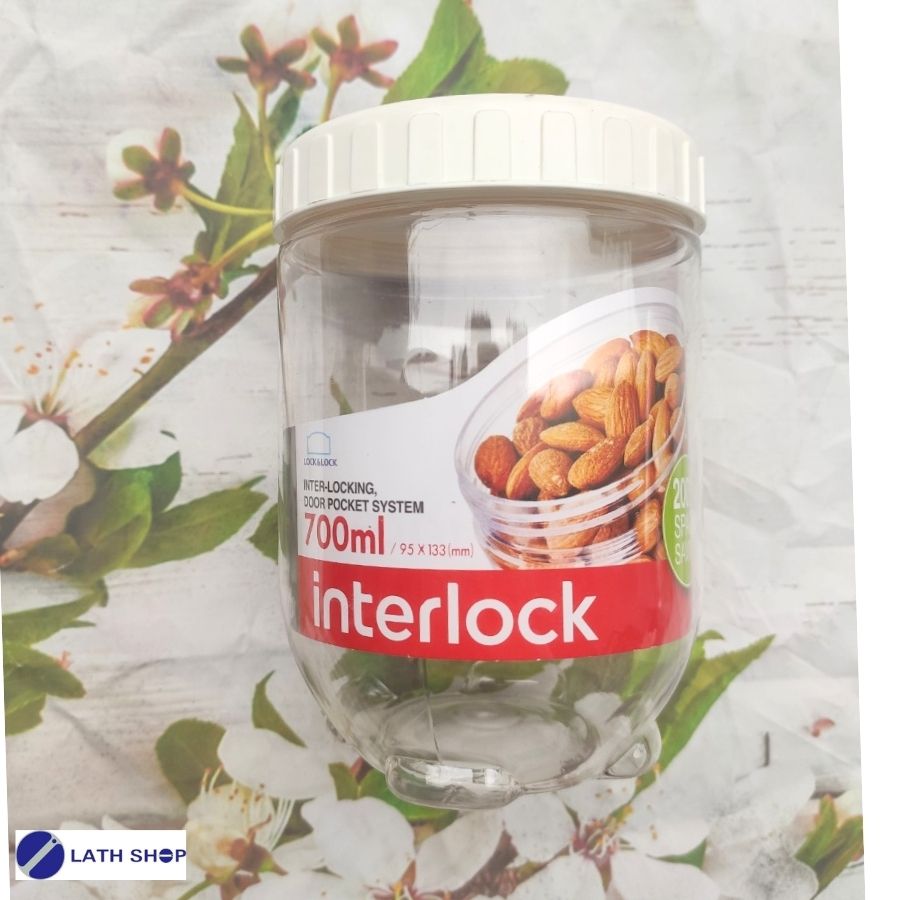 Hộp Bảo Quản Interlock Lock&Lock - INL304W - 700Ml - Nhựa Pet