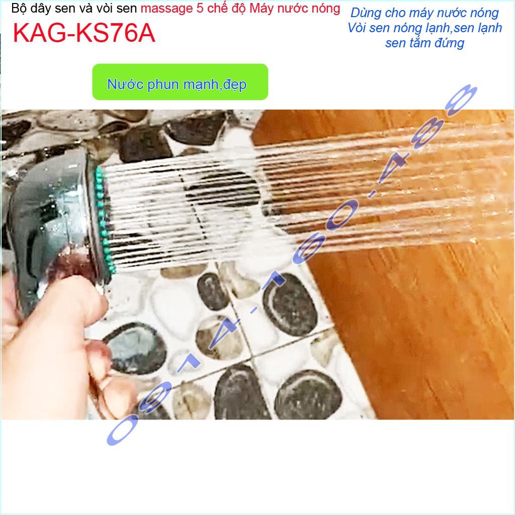 Dây tay sen KAG-KS92, Best sales shower water heater 1 bát sen + 1 dây sen tia nước mạnh siêu bền