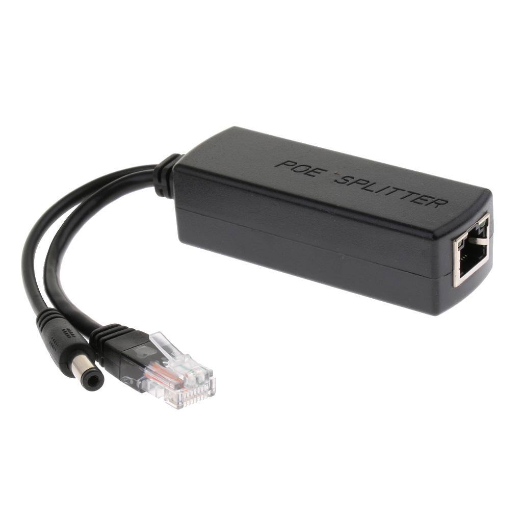 IEEE 802.3af USB Active PoE Splitter Power Over Ethernet 48V to 12 V Computer