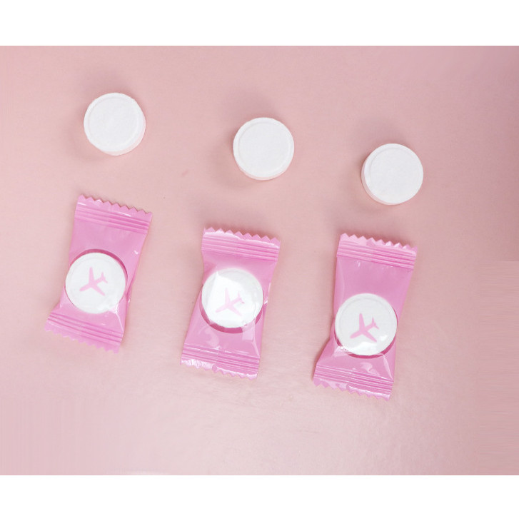 Combo 7 viên Khăn giấy nén du lịch nhỏ gọn, khăn nén hình viên kẹo dùng 1 lần không kích ứng da siêu tiện lợi