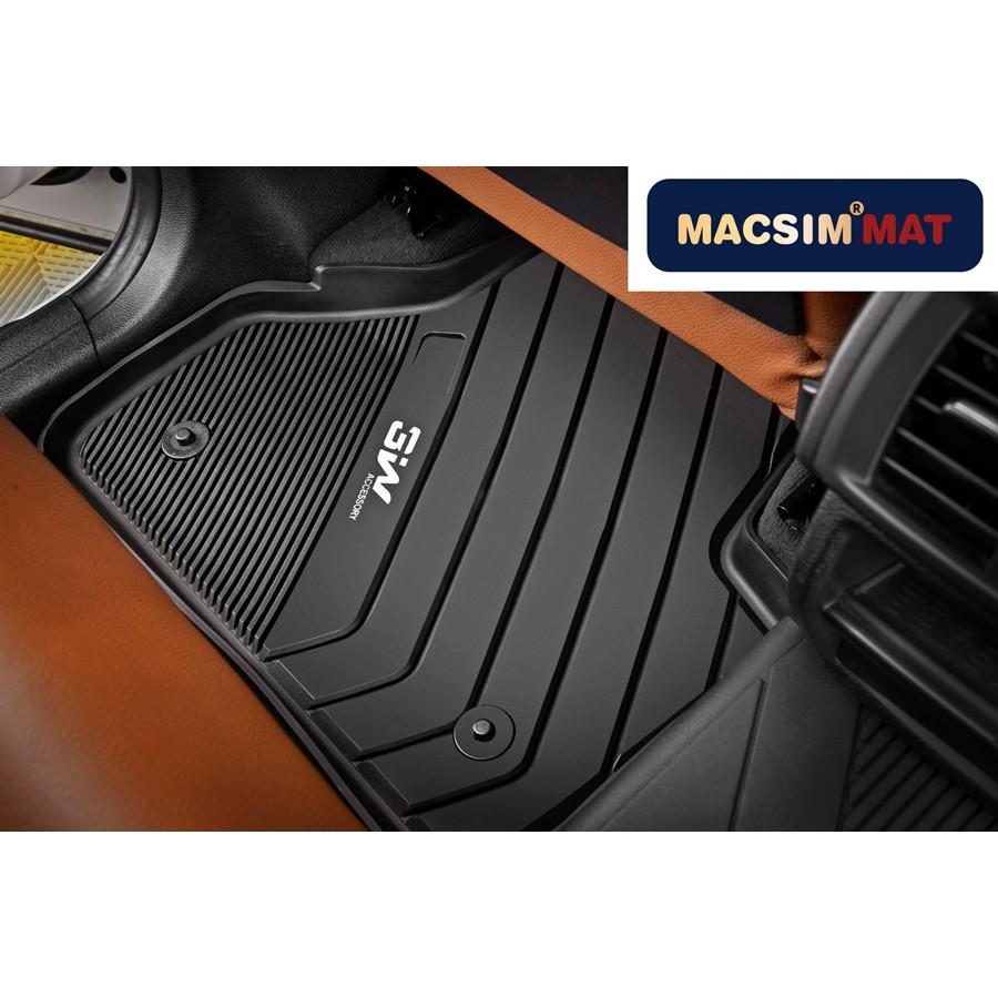 Thảm lót sàn BMW 1 series 2020- nhãn hiệu Macsim 3W - chất liệu nhựa TPE đúc khuôn cao cấp - màu đen