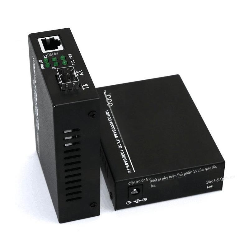 Giao hàng nhanh Bộ thu phát sợi quang Gigabit Giao diện SFP 1.25G 1 Quang 1 Bộ chuyển đổi quang điện Mô-đun kết hợp miễn phí