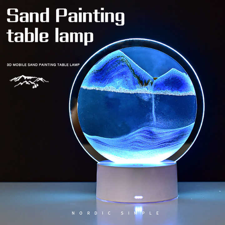 Tranh cát 3D loại có đèn đổi màu