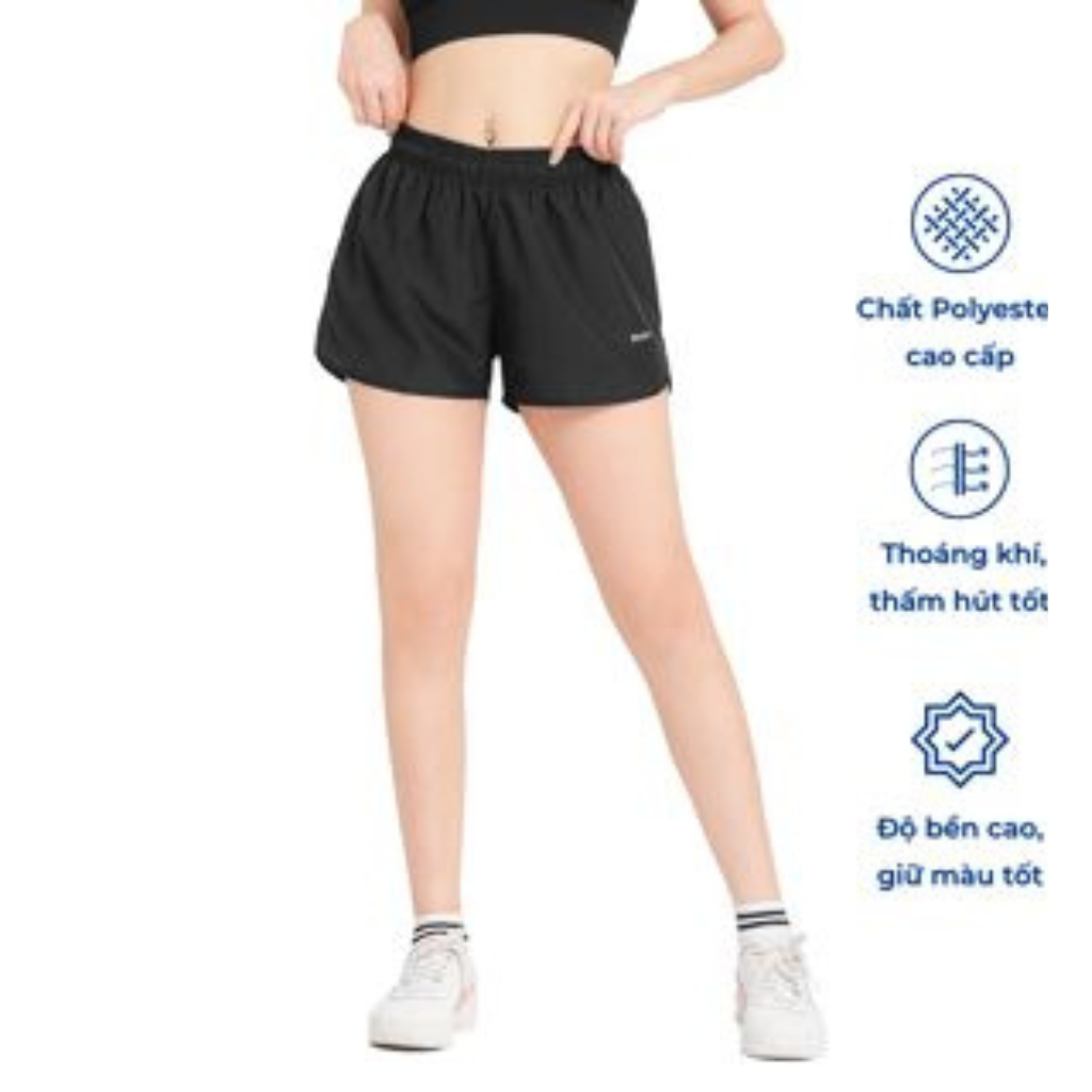 Quần short đùi thể thao nữ Reeta 2 lớp co giãn 4 chiều tập Gym - Yoga - chạy bộ - aerobic - A2177