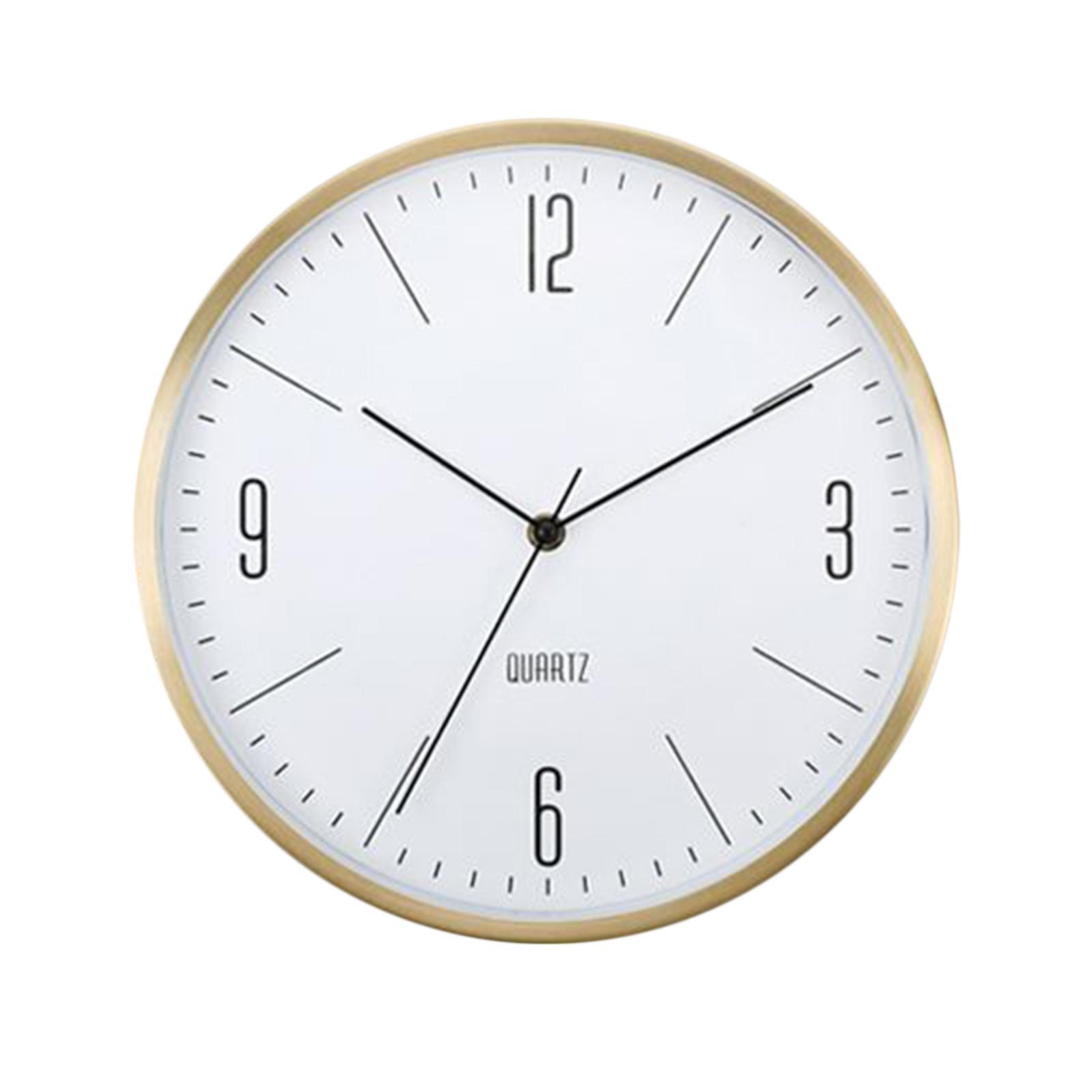 Simple Wall Clock Silent Quartz Clock Wall Hanging Clocks for School Living Room Decoration
