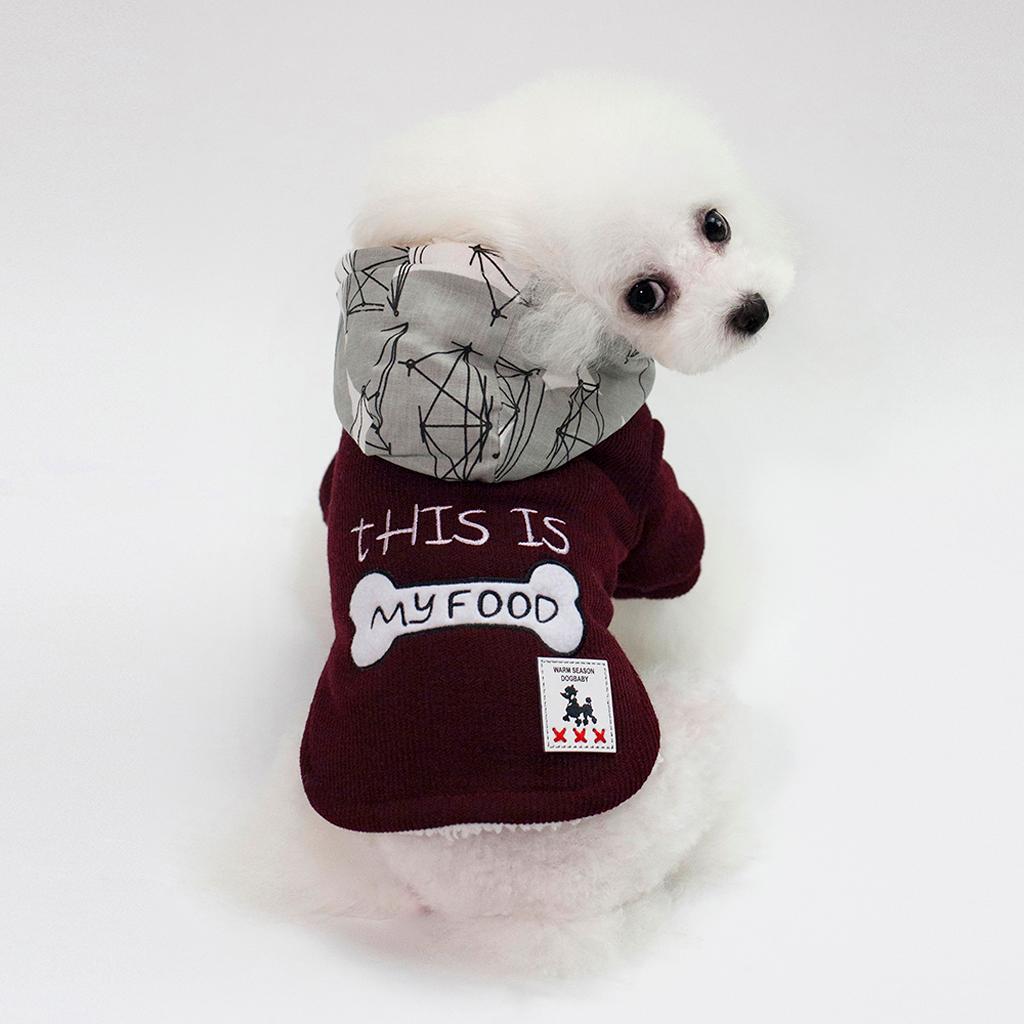Dog Coat Hoodie Pet Winter Clothes Warm Soft for Medium Large Dogs