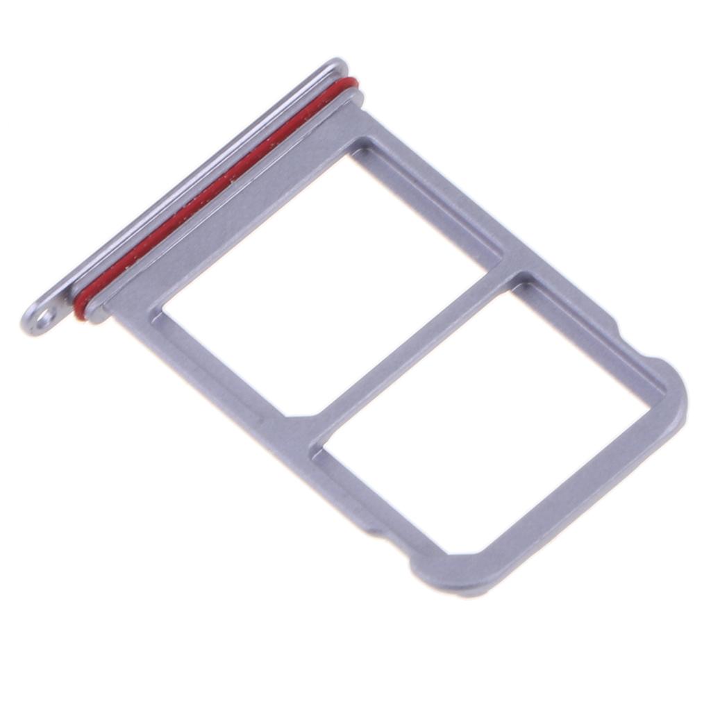 2 Pieces Dual SIM Card Slot Holder Tray Adapter Repair for Huawei P20 Pro